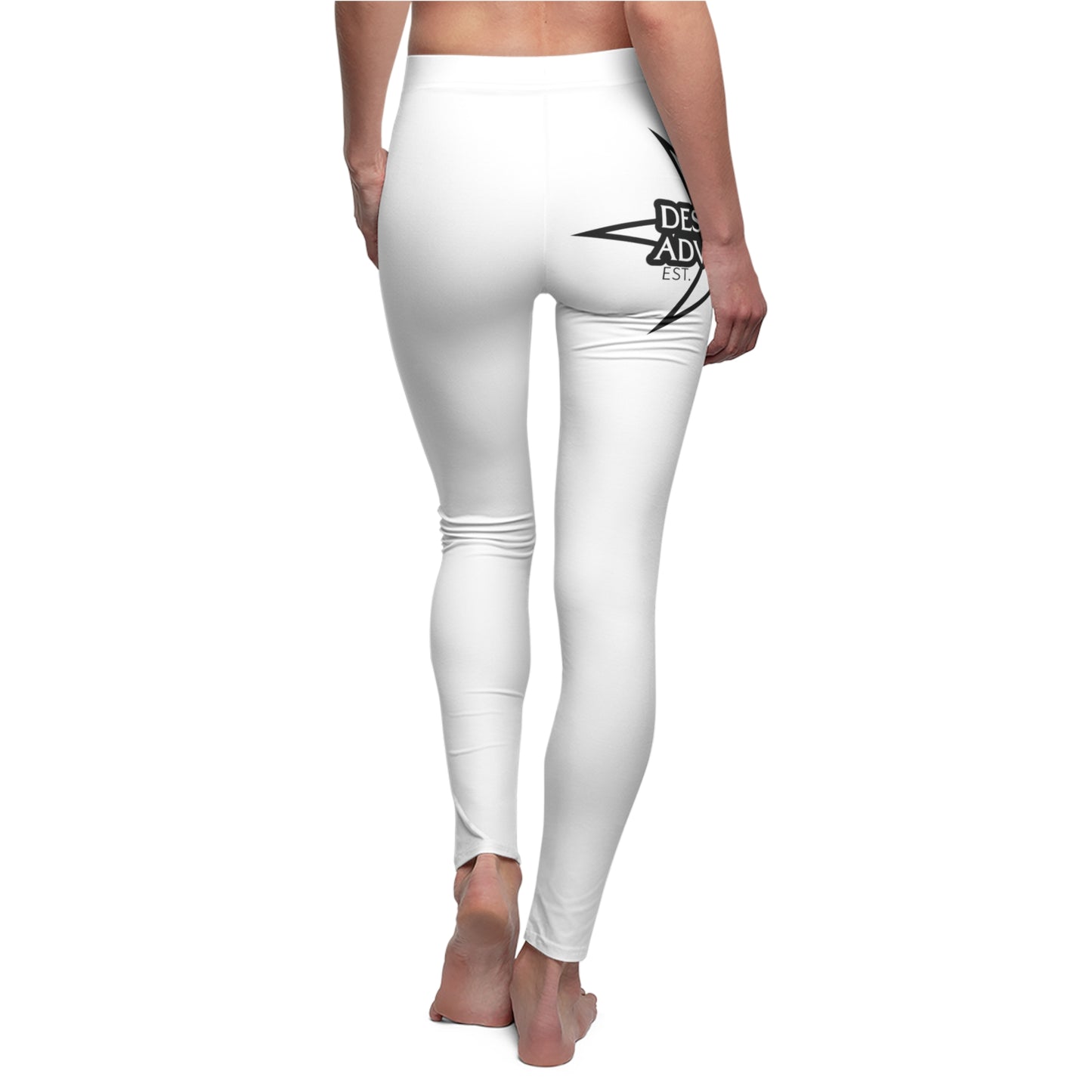 Women's Cut & Sew Casual Leggings - Logo #2
