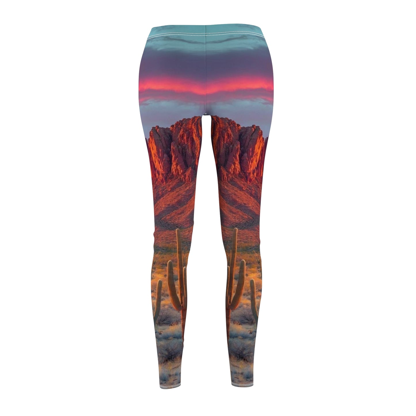 Women's Cut & Sew Casual Leggings - AOP