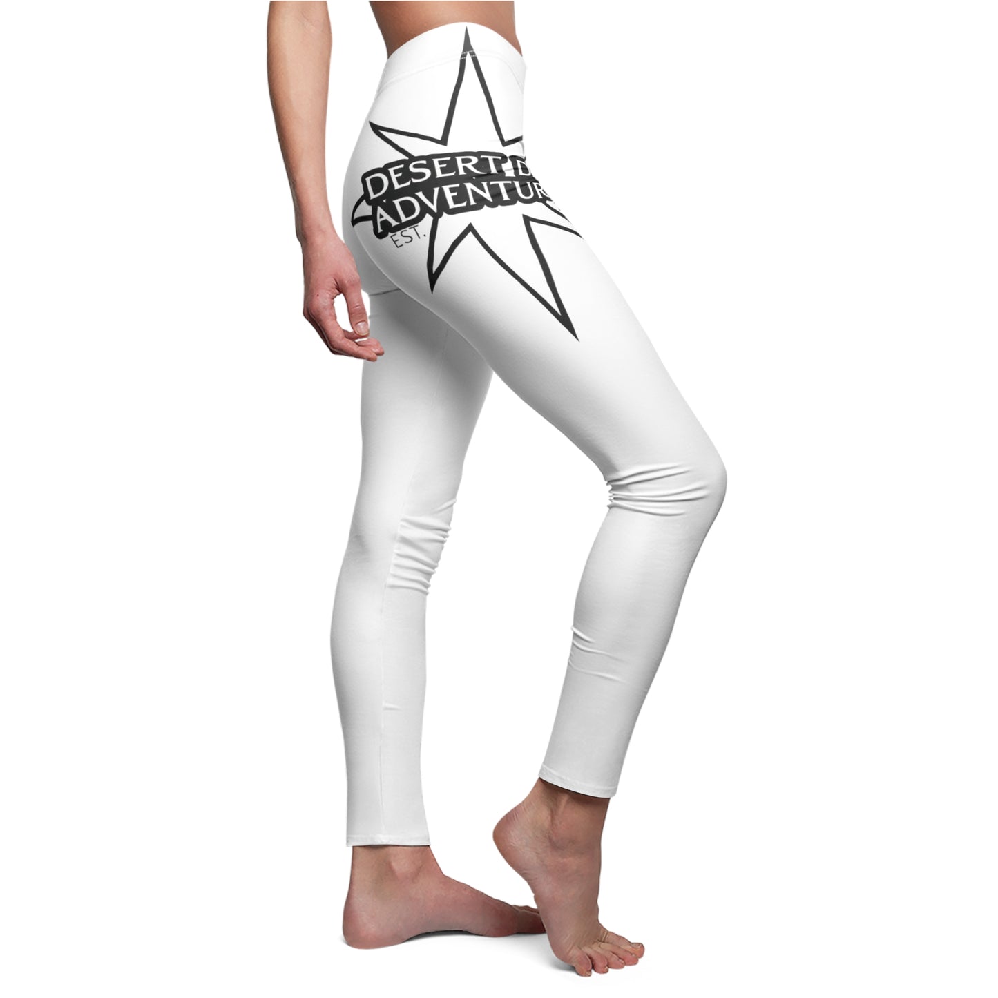 Women's Cut & Sew Casual Leggings - Logo #2