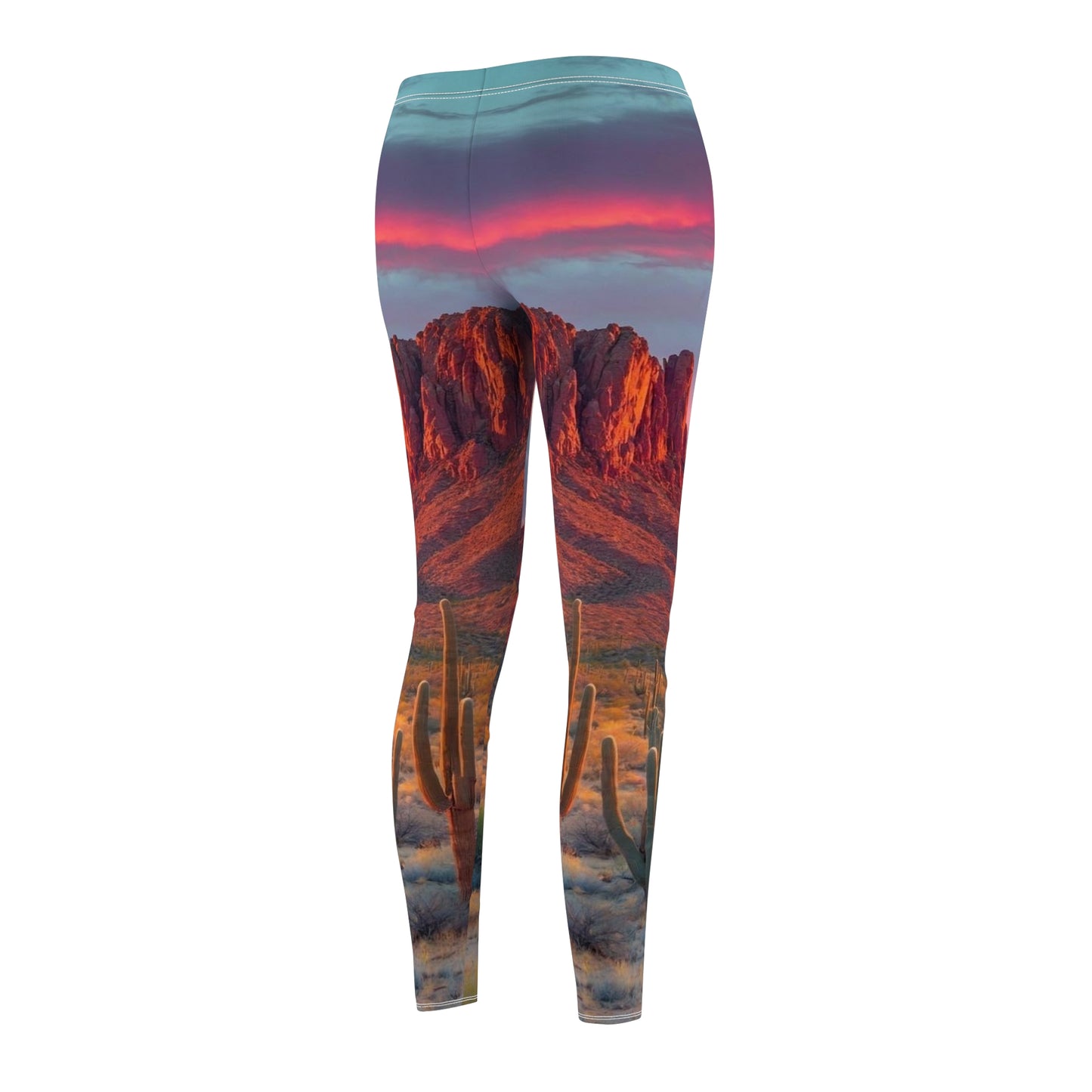 Women's Cut & Sew Casual Leggings - AOP